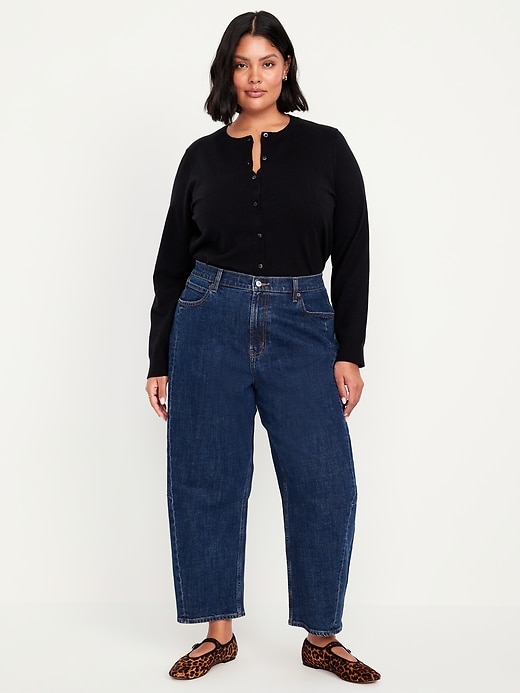 Image number 8 showing, High-Waisted Barrel Ankle Jeans