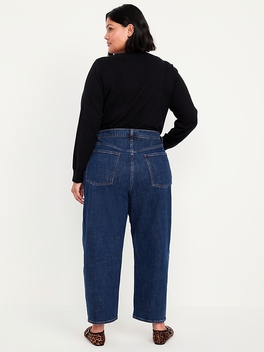 Image number 7 showing, High-Waisted Barrel Ankle Jeans