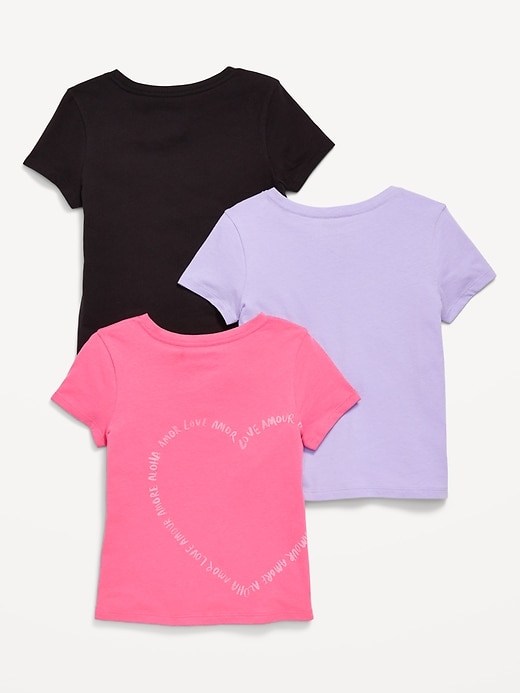 View large product image 2 of 2. Short-Sleeve Graphic T-Shirt 3-Pack for Girls