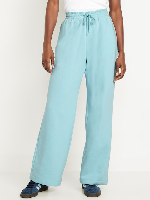 Extra High-Waisted SoComfy Wide-Leg Sweatpants - Ceramic Blue