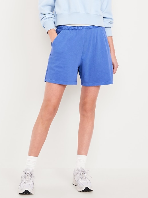 Image number 1 showing, Extra High-Waisted SoComfy Shorts -- 5-inch inseam