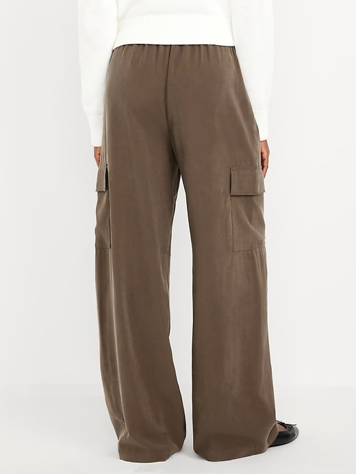 Image number 8 showing, Drapey Cargo Super Wide-Leg Pants