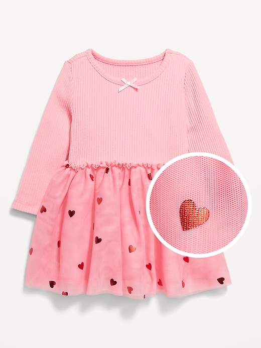 View large product image 1 of 2. Plush Ribbed Tutu Dress for Baby