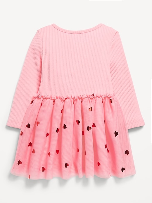 View large product image 2 of 2. Plush Ribbed Tutu Dress for Baby