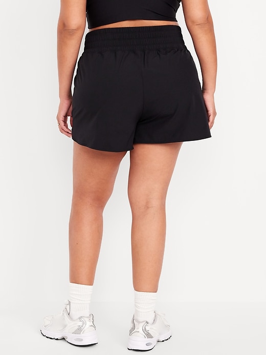 Image number 4 showing, Extra High-Waisted Crinkle Run Shorts -- 3-inch inseam