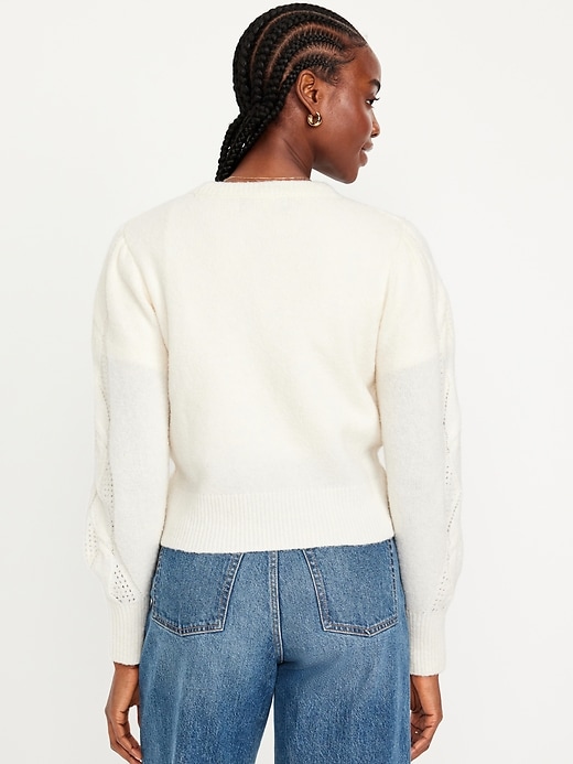 Image number 2 showing, Pointelle Sweater