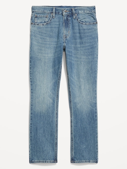 Image number 4 showing, Structured Straight Non-Stretch Jeans