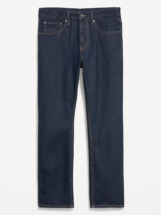 Image number 4 showing, Structured Straight Non-Stretch Jeans