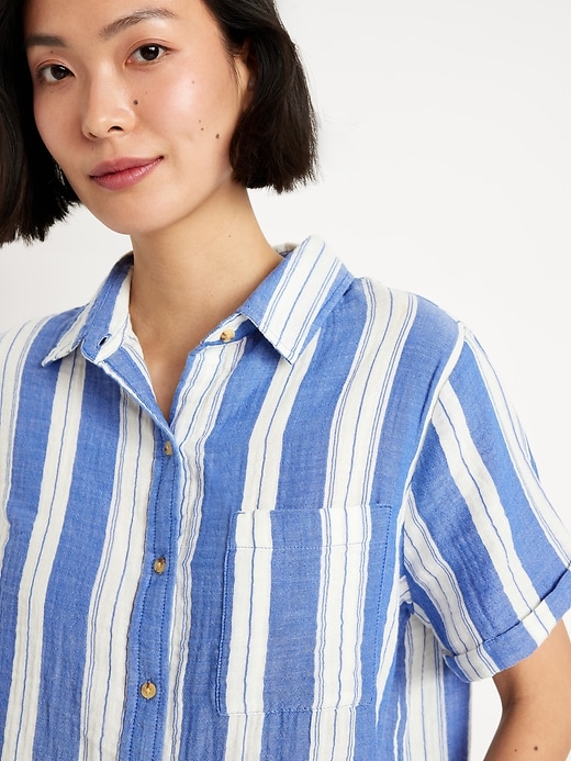 Image number 4 showing, Button-Down Striped Shirt