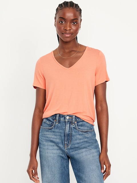 Luxe V-Neck T-Shirt - Daybreak