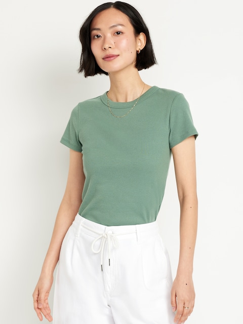 Snug Crop T-Shirt - Dried Herb