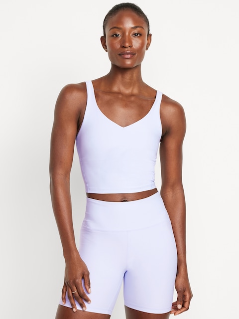 Light Support PowerSoft Longline Sports Bra - Orchid Tint