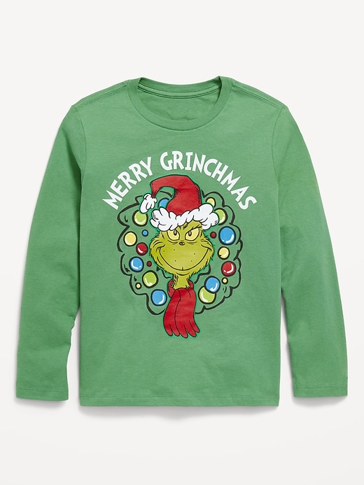 View large product image 1 of 2. Dr. Seuss™ Grinch Gender-Neutral Graphic T-Shirt for Kids