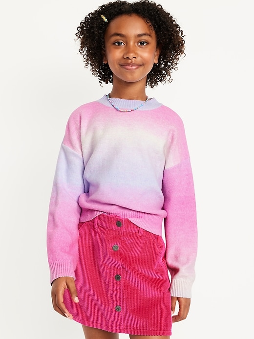 View large product image 1 of 3. SoSoft Crew-Neck Ombré Sweater for Girls