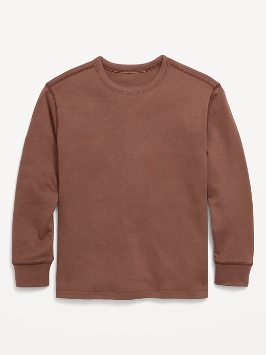 View large product image 2 of 3. Long-Sleeve Cozy-Knit T-Shirt for Boys