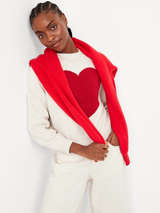 Image number 3 showing, SoSoft Loose Valentine Sweater