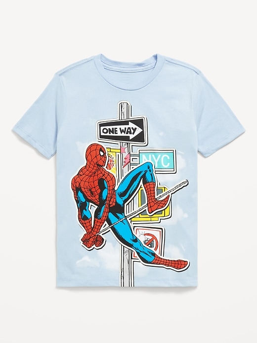 View large product image 1 of 2. Marvel™ Spider-Man Gender-Neutral Graphic T-Shirt for Kids