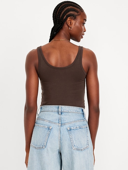 Image number 2 showing, First-Layer Scoop-Neck Tank Top