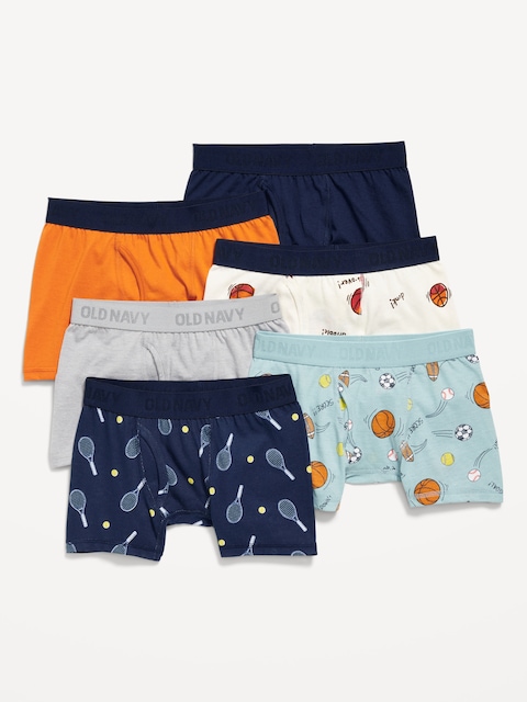 Boxer-Briefs Underwear 6-Pack for Boys - Sports