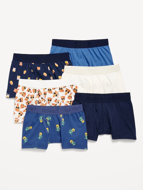 Boxer-Briefs Underwear 6-Pack for Boys - Food
