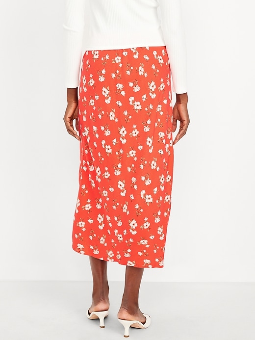 Image number 2 showing, Crepe A-Line Midi Skirt