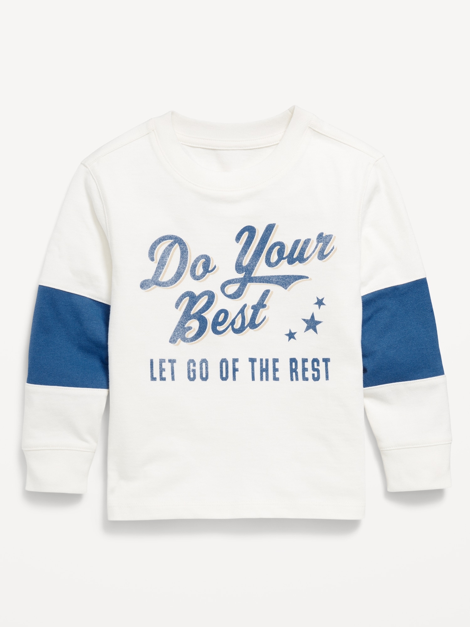 Oversized Long-Sleeve Graphic T-Shirt for Toddler Boys