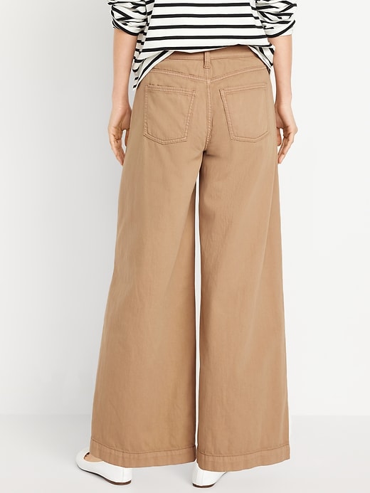 Image number 2 showing, High-Waisted Super Wide-Leg Drapey Pants