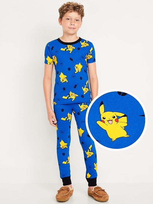 View large product image 1 of 3. Gender-Neutral Licensed Graphic Snug-Fit Pajama Set for Kids