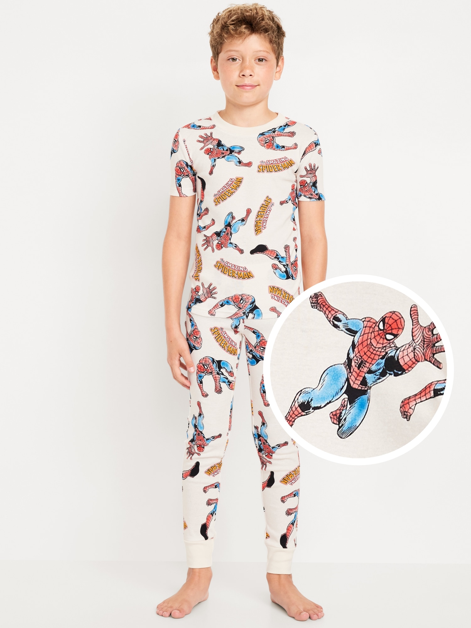 Gender-Neutral Licensed Graphic Snug-Fit Pajama Set for Kids