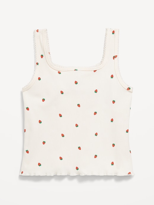 Image number 3 showing, Printed Fitted Tank Top for Girls