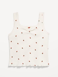 Image number 2 showing, Printed Fitted Tank Top for Girls