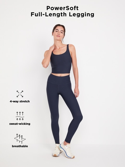 Image number 8 showing, High-Waisted PowerSoft Full-Length Leggings