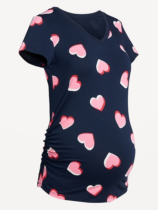 Image number 1 showing, Maternity V-Neck T-Shirt