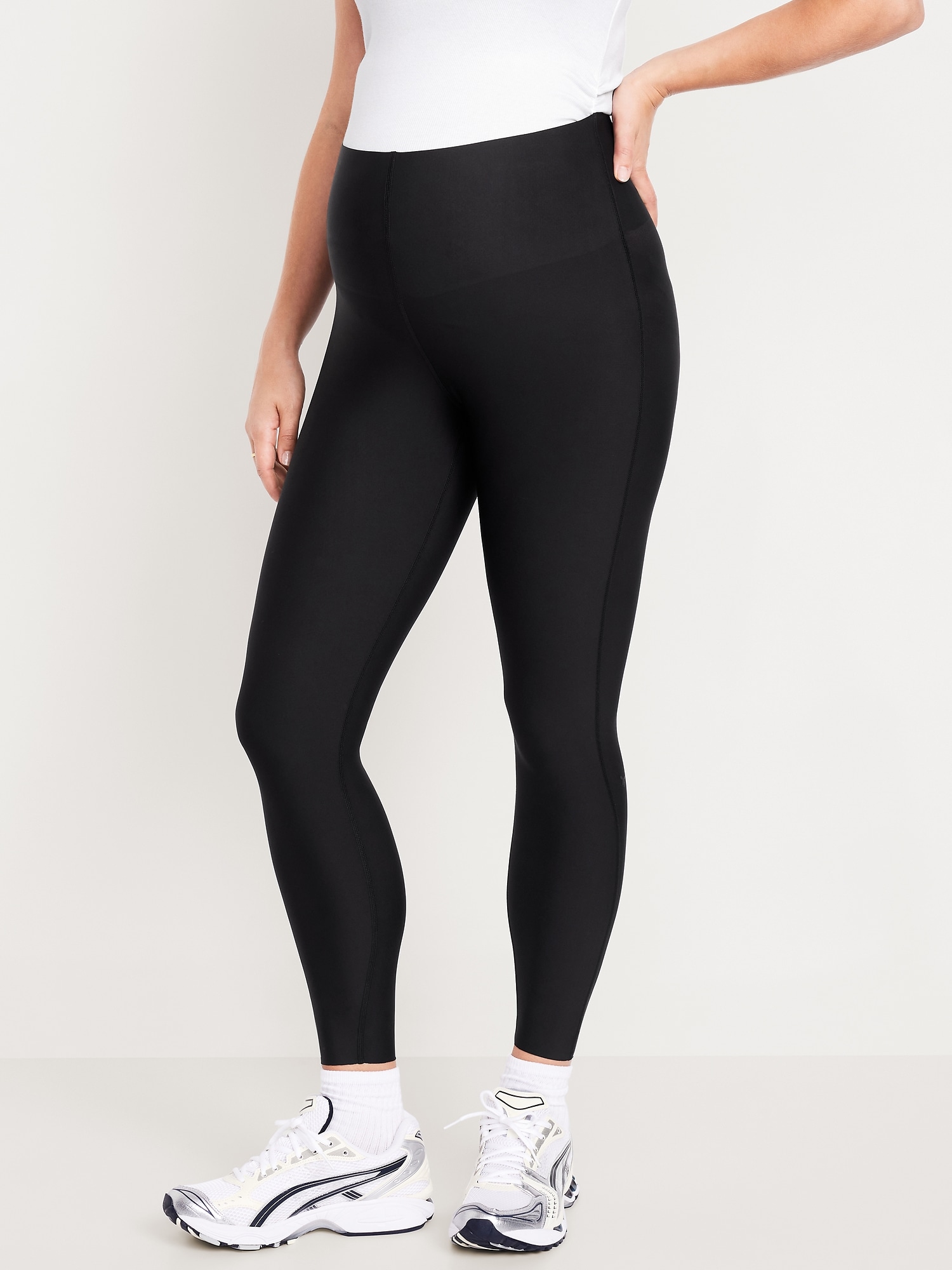 Maternity Full-Panel PowerSoft 7/8 Leggings