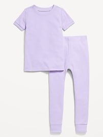 Image number 1 showing, Snug-Fit Ribbed Pajama Set for Toddler & Baby
