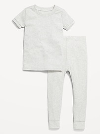 Image number 1 showing, Snug-Fit Ribbed Pajama Set for Toddler & Baby