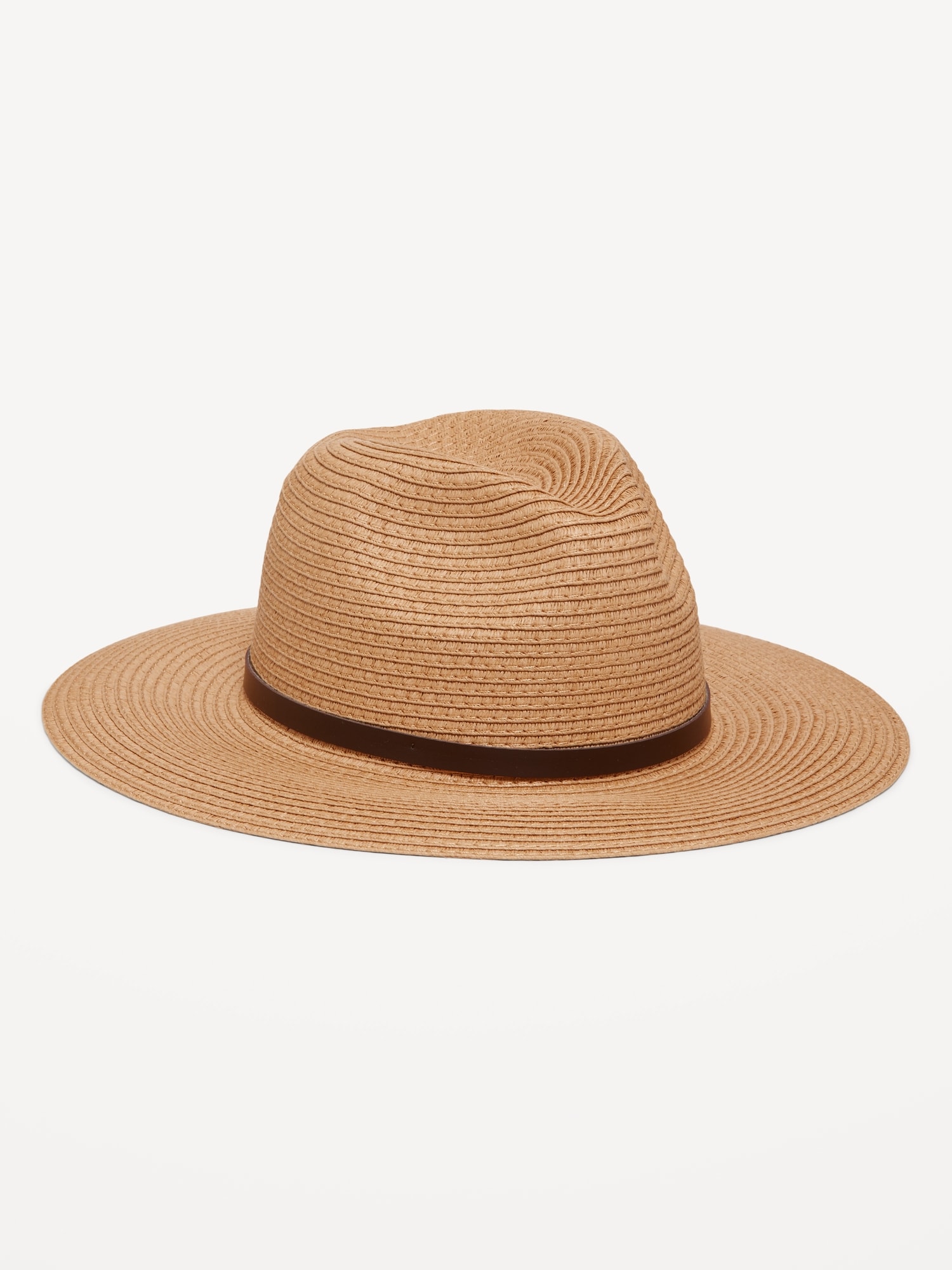 Wide-Brim Panama Sun Hat - White