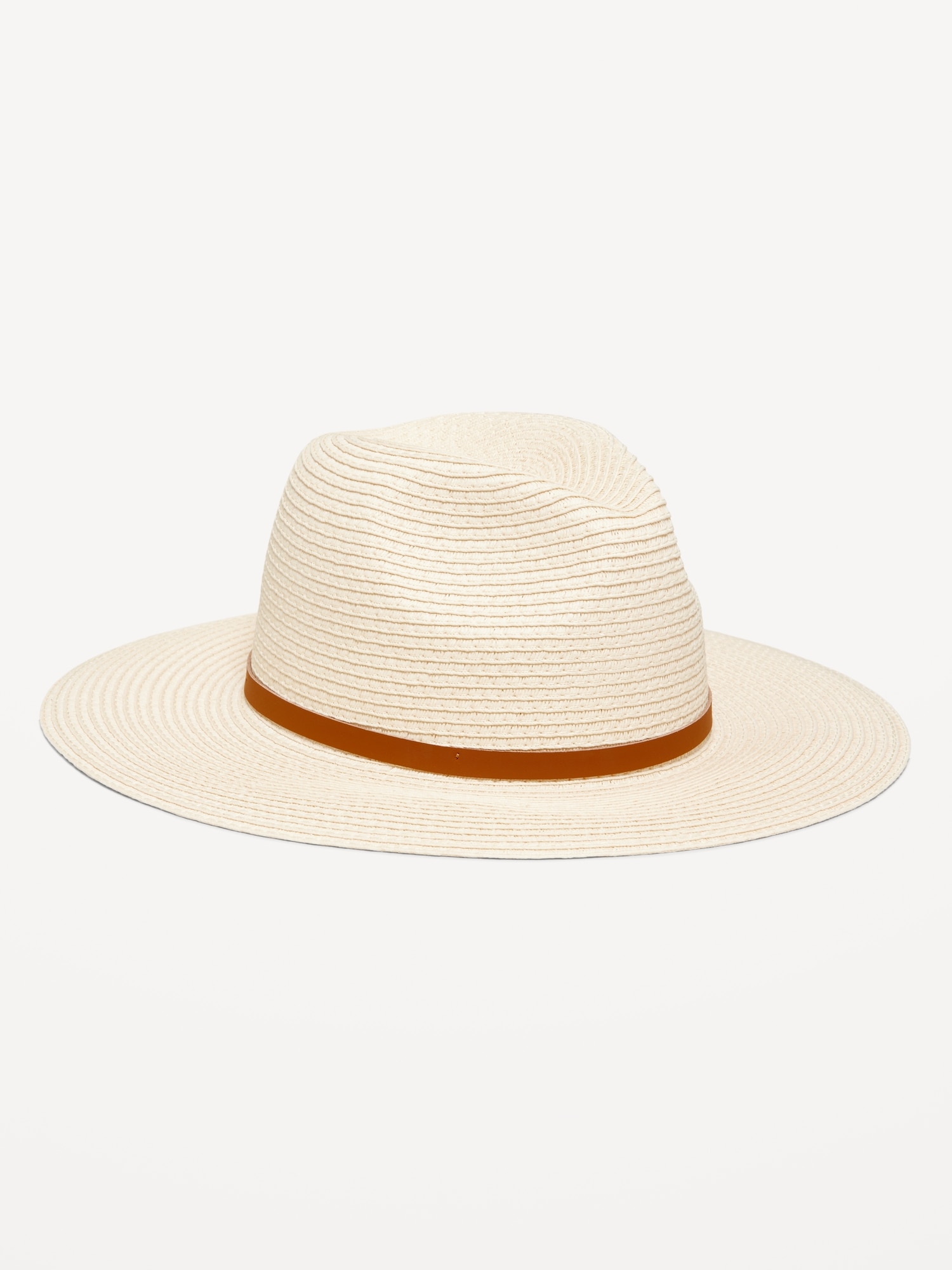 Wide-Brim Panama Sun Hat - Multi