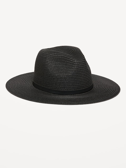 Panama Sun Hat - Black