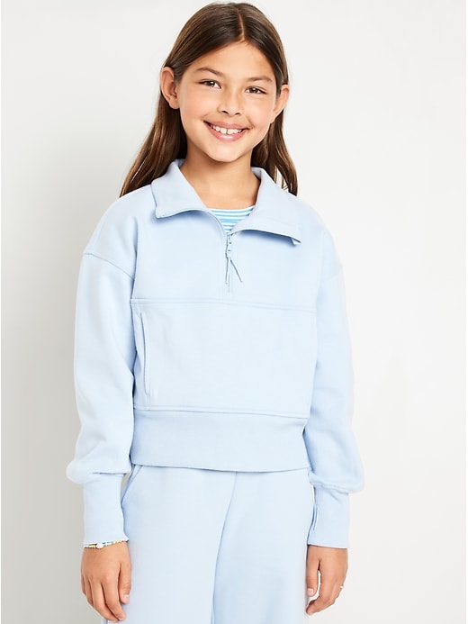 View large product image 1 of 5. Dynamic Fleece Half-Zip Performance Sweatshirt for Girls