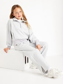 View large product image 3 of 5. Dynamic Fleece High-Waisted Wide-Leg Pants for Girls