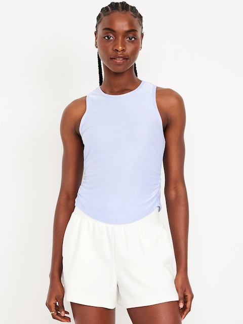 CloudMotion Ruched Tank Top - Orchid Tint