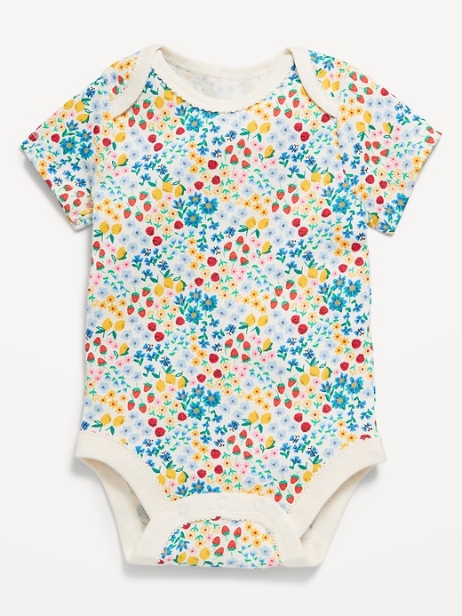 View large product image 1 of 1. Printed Short-Sleeve Bodysuit for Baby