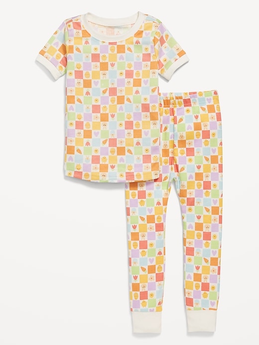 View large product image 1 of 2. Unisex Snug-Fit Printed Pajama Set for Toddler &amp; Baby