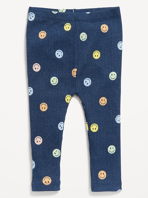 View large product image 1 of 1. Printed Rib-Knit Leggings for Baby