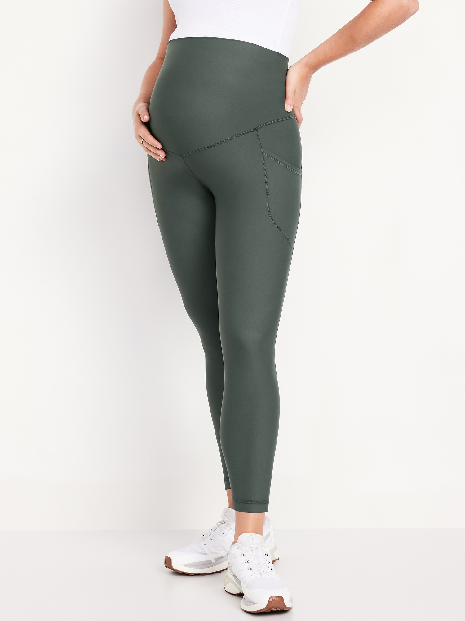 Maternity Full-Panel PowerSoft 7/8 Leggings