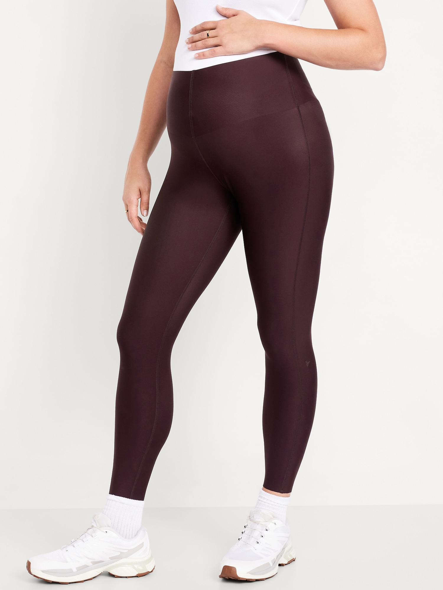 Maternity Full-Panel PowerSoft 7/8 Leggings