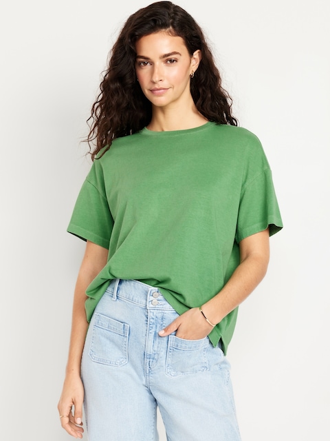 Vintage Crew-Neck T-Shirt - Green Tarp