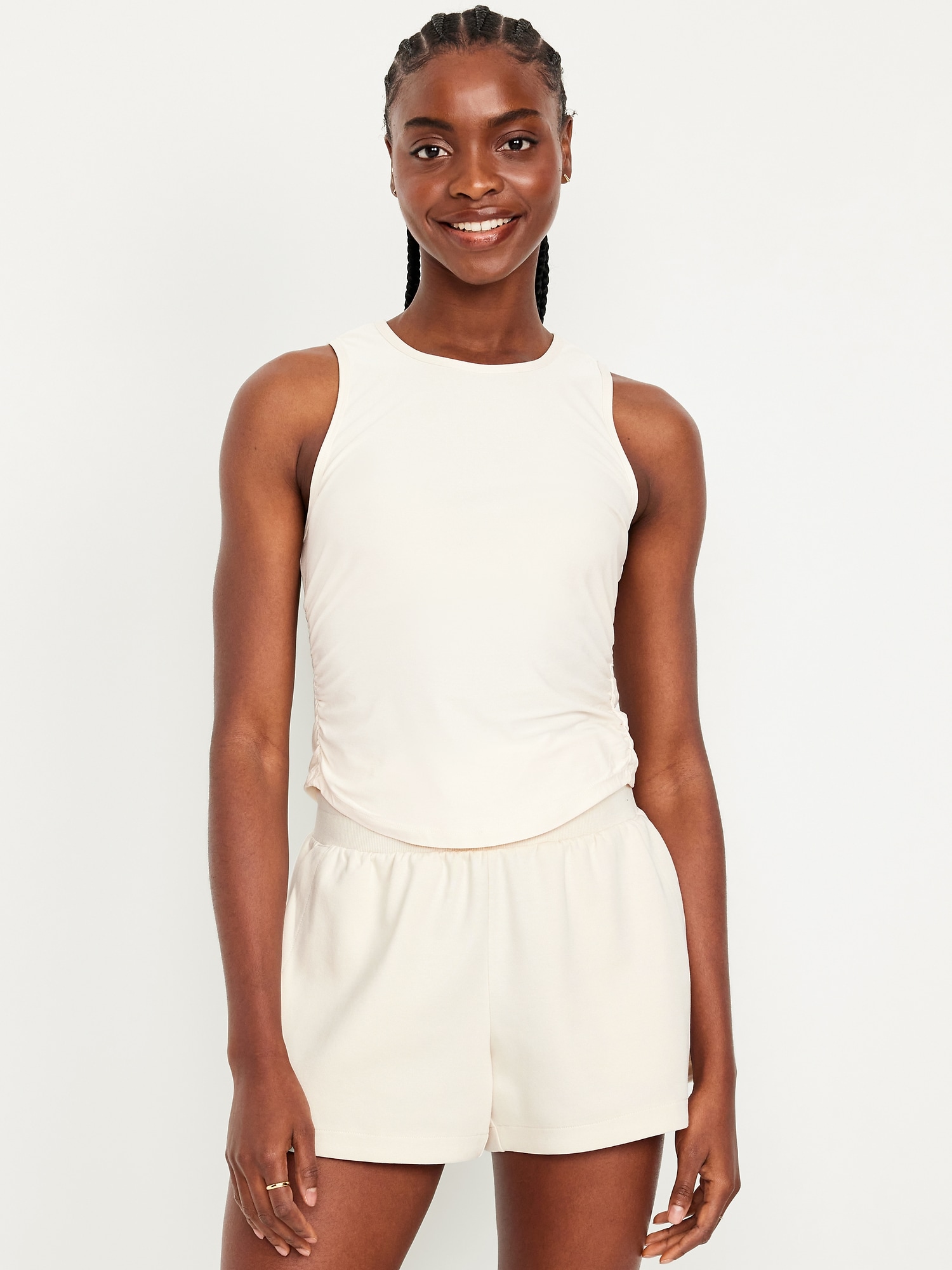 CloudMotion Ruched Tank Top