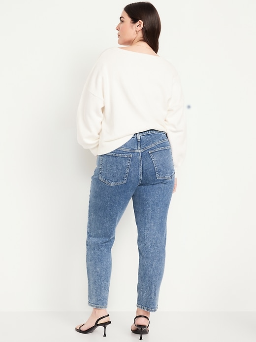 Image number 7 showing, High-Waisted OG Straight Rhinestone-Embellished Ankle Jeans